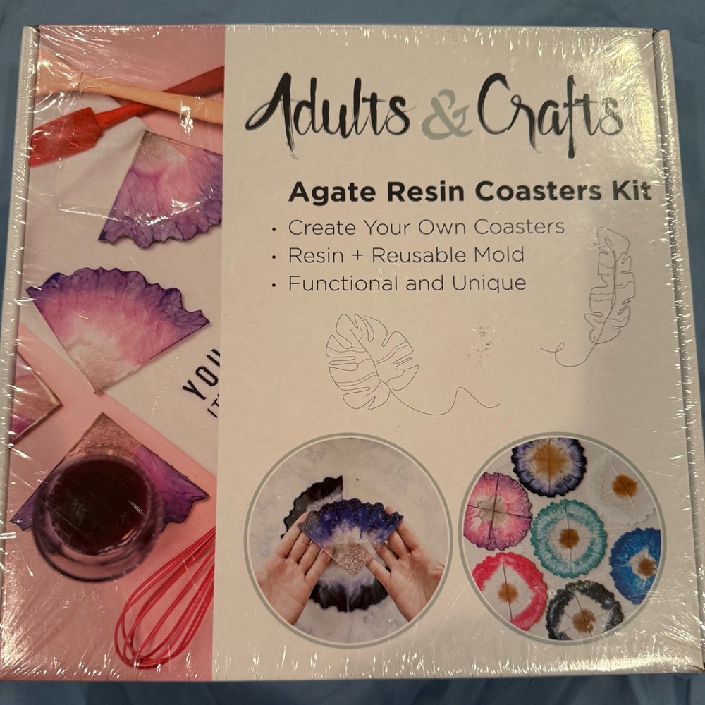 Adults & Crafts Agate Resin Coasters Kit